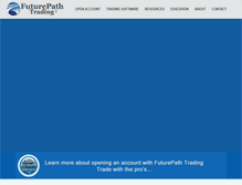 Tablet Screenshot of futurepathtrading.com